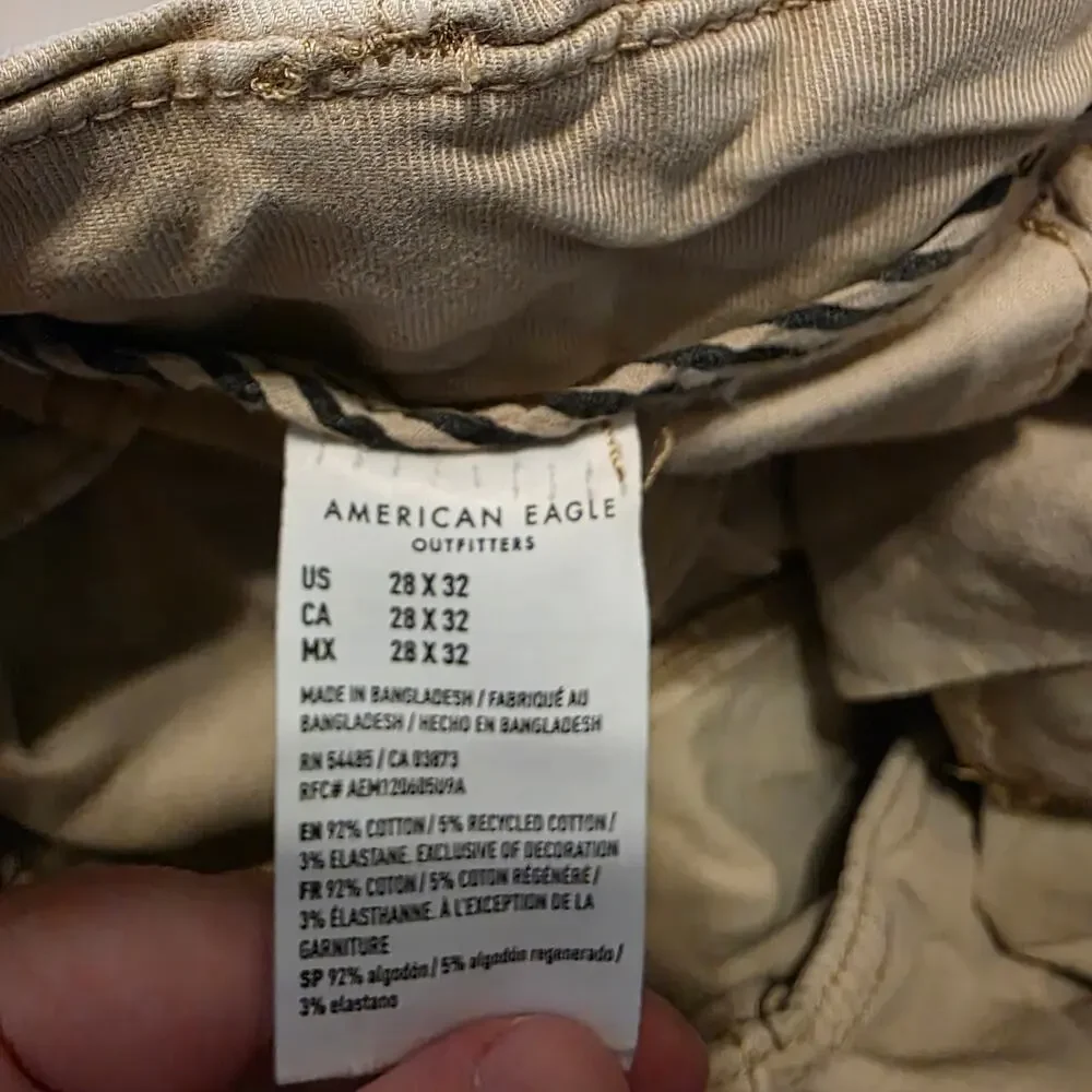 American Eagle Flex Slim Men's Khaki Pants 28x32